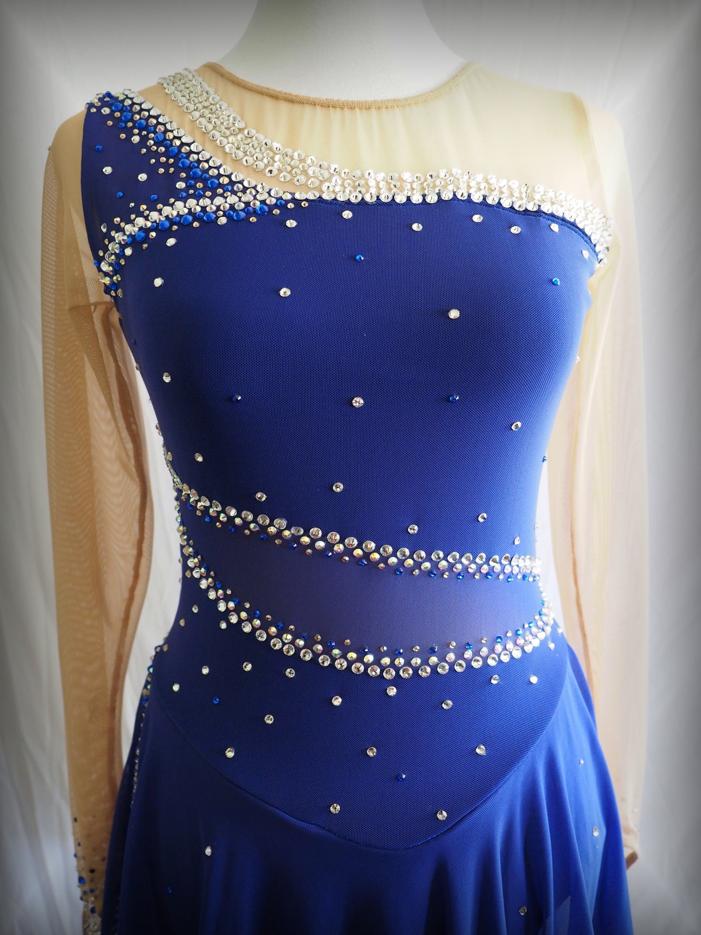 Competition Figure Skating Dress - Any color - with Crystals