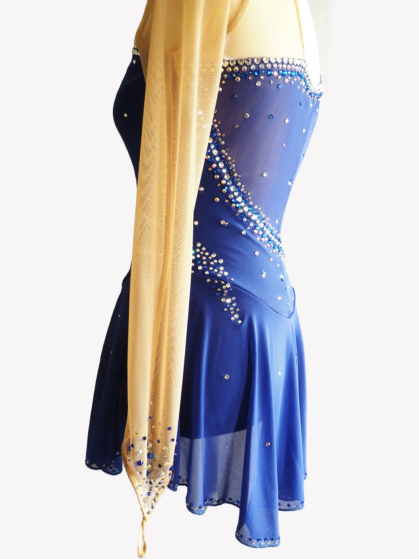 Competition Figure Skating Dress - Any color - with Crystals