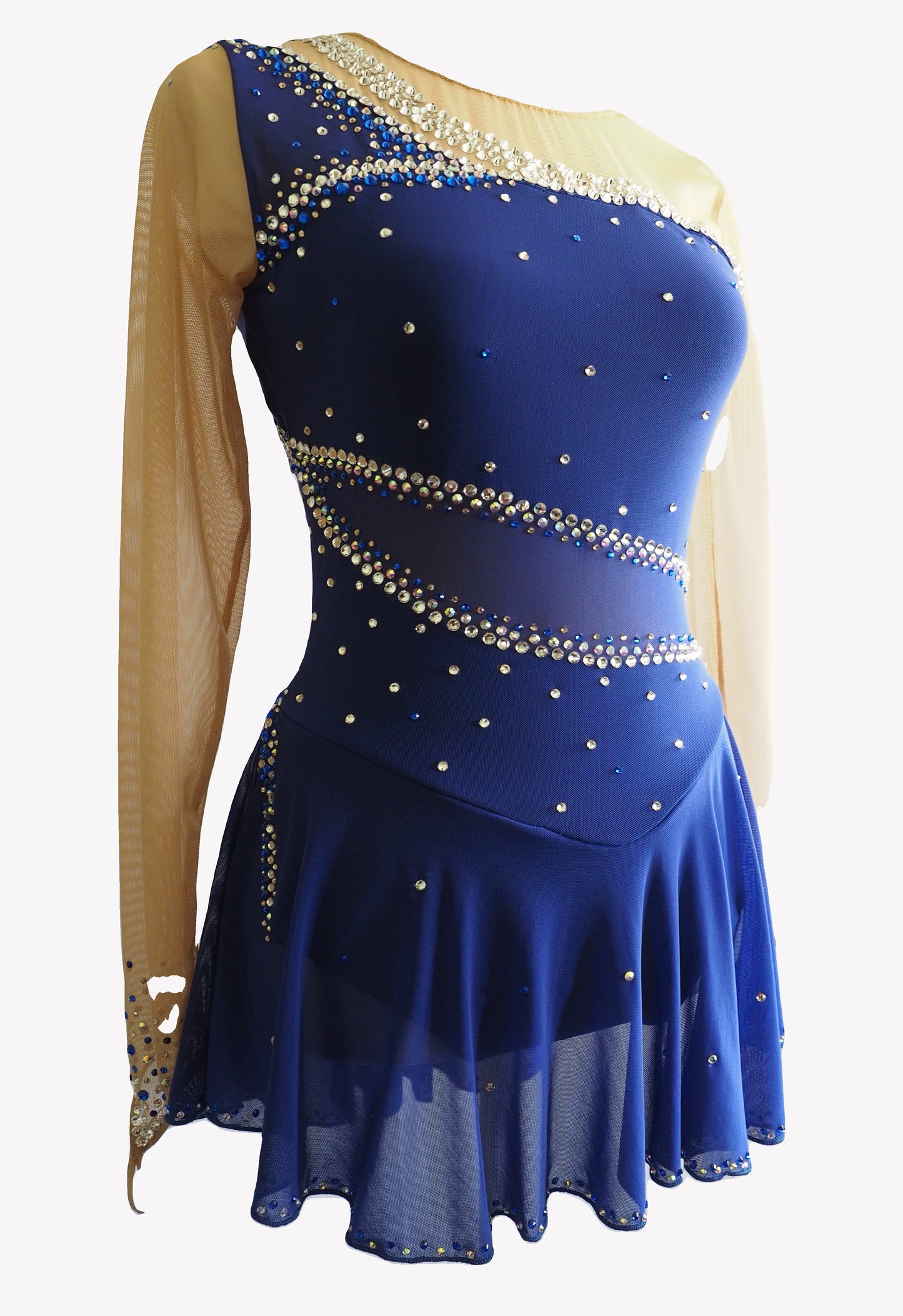 Competition Figure Skating Dress - Any color - with Crystals